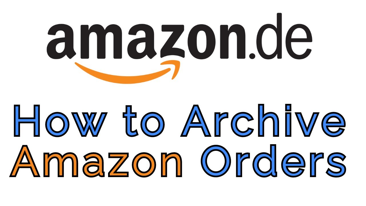 how to archive amazon orders