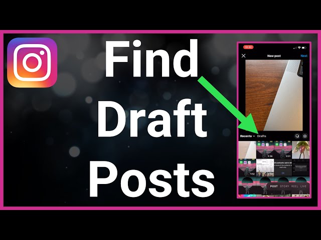 how to find draft on instagram