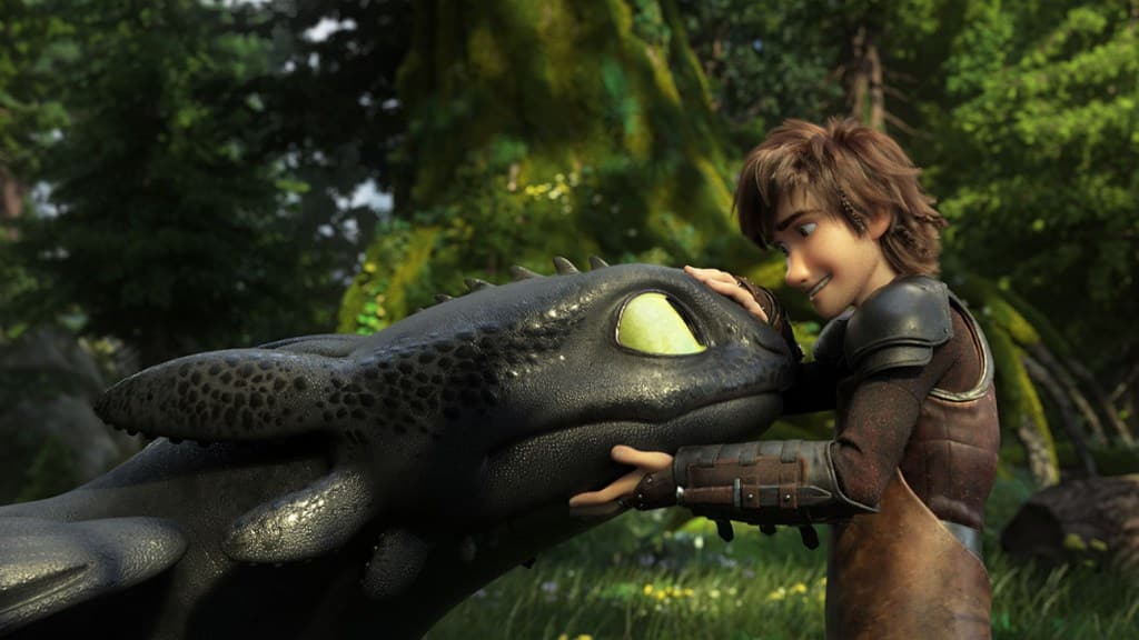 Toothless in How to Train Your Dragon