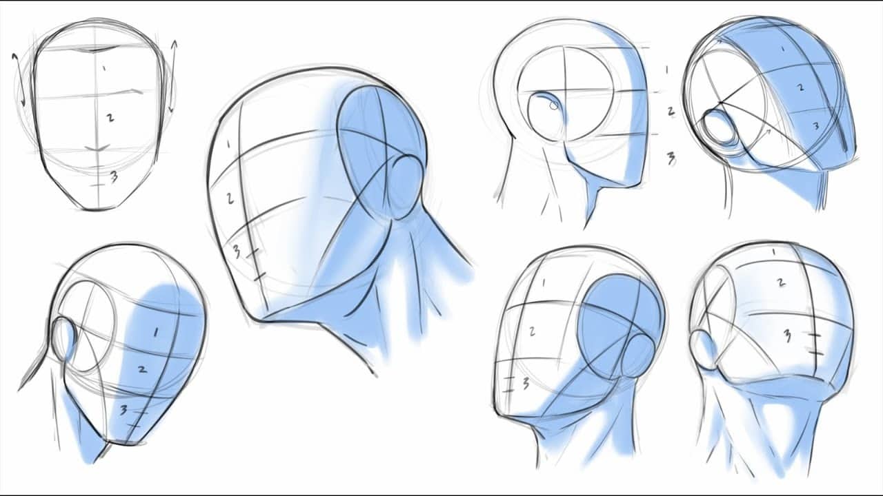 how to draw heads