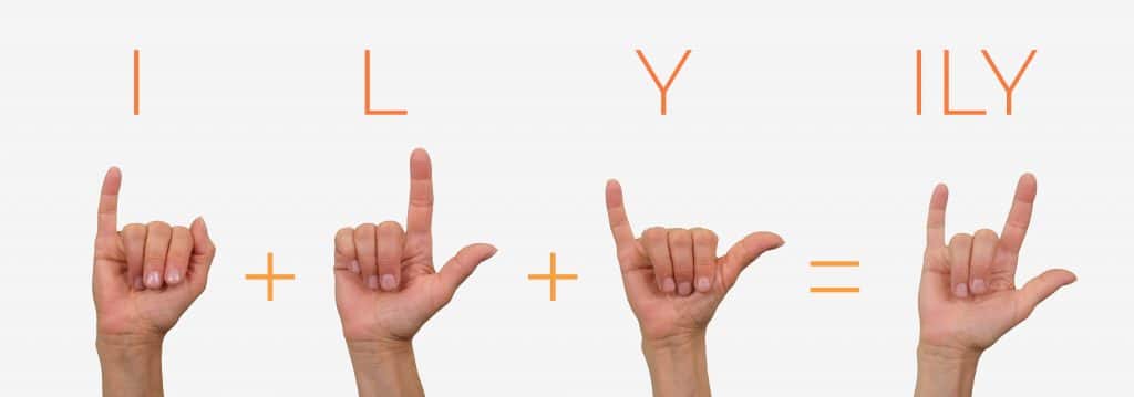how to say i love you in sign language