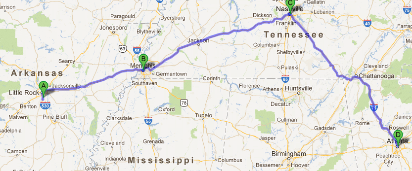 How Far is Memphis from Nashville