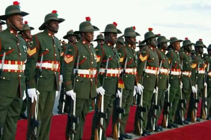 Sambia-Armee-Rekrutierung