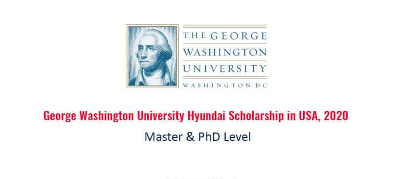 George-Washington-University-Hyundai-Scholarship-in-USA-for-korean-students-2020