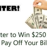 Pay Your Bills 250 Sweepstake