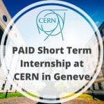 CERN مختصر مدت کے اندرونی پروگرام