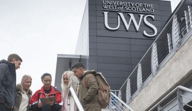 یونیورسٹی آف ویسٹ آف سکاٹ لینڈ کے ماسٹرز اسکالرشپ