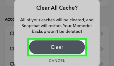 What Does Clear Cache Mean On Snapchat