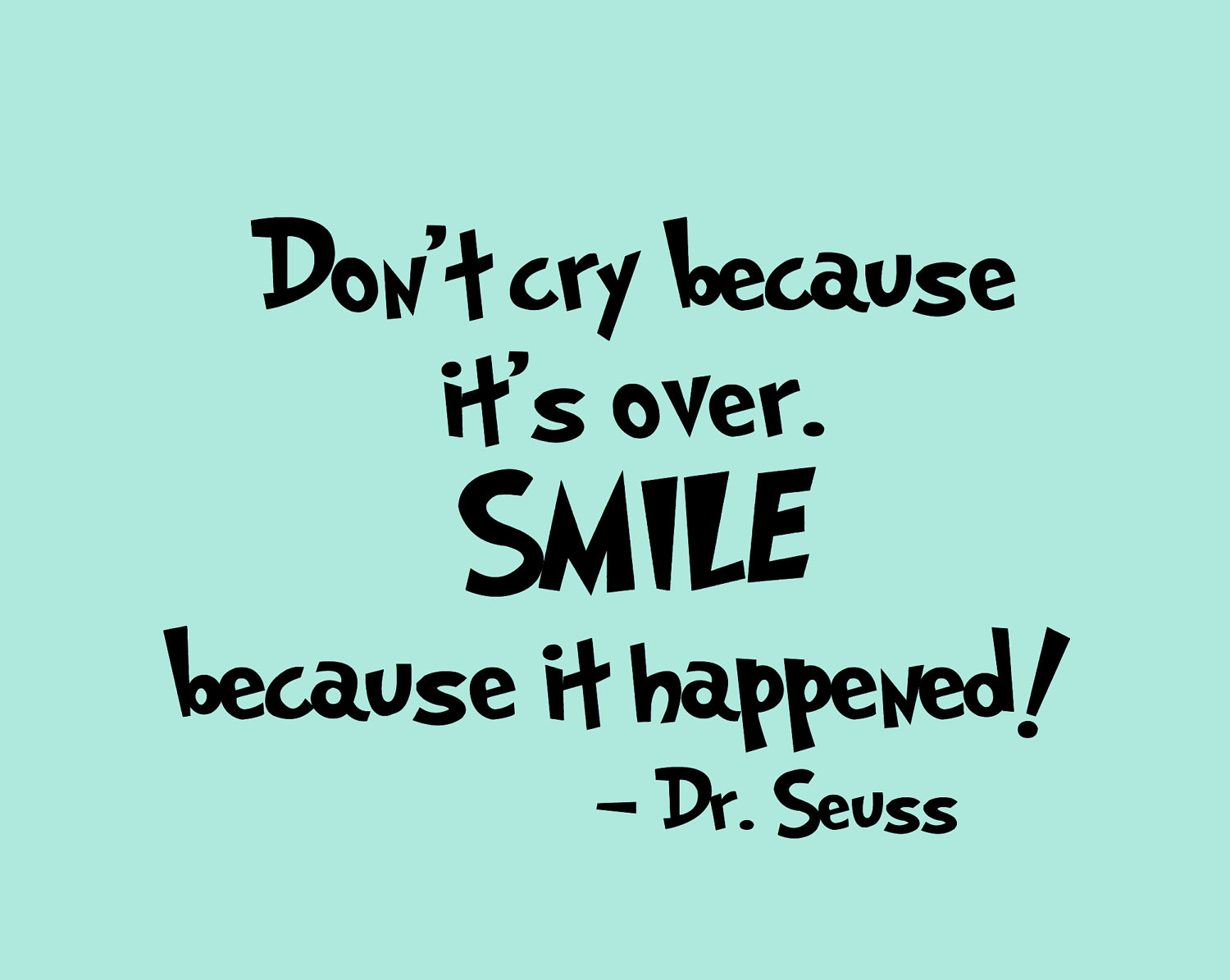 Smile Because It Happened Quotes