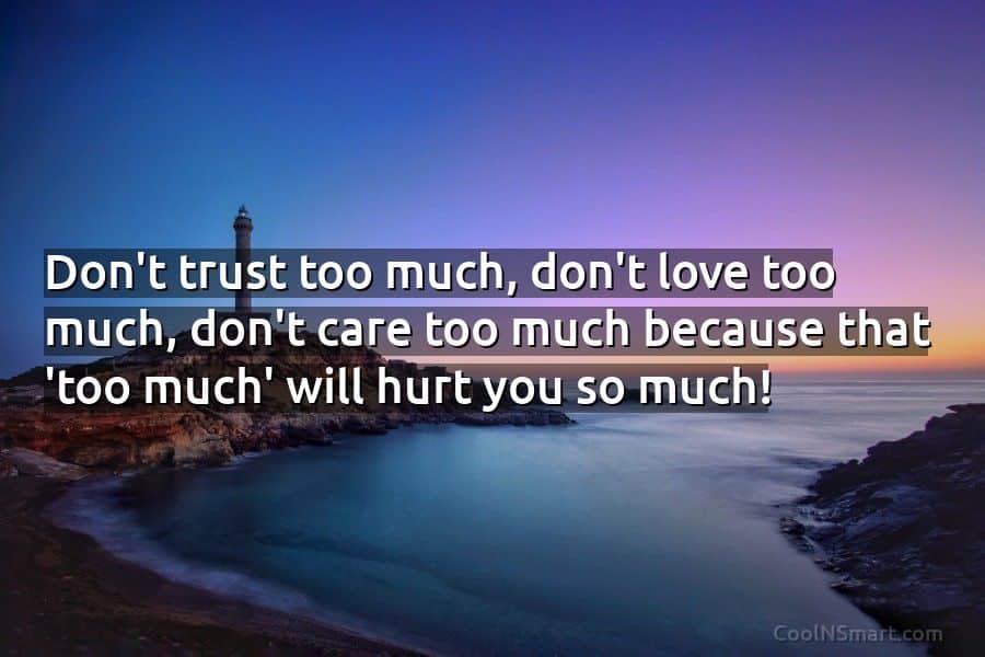 Caring Too Much Quotes
