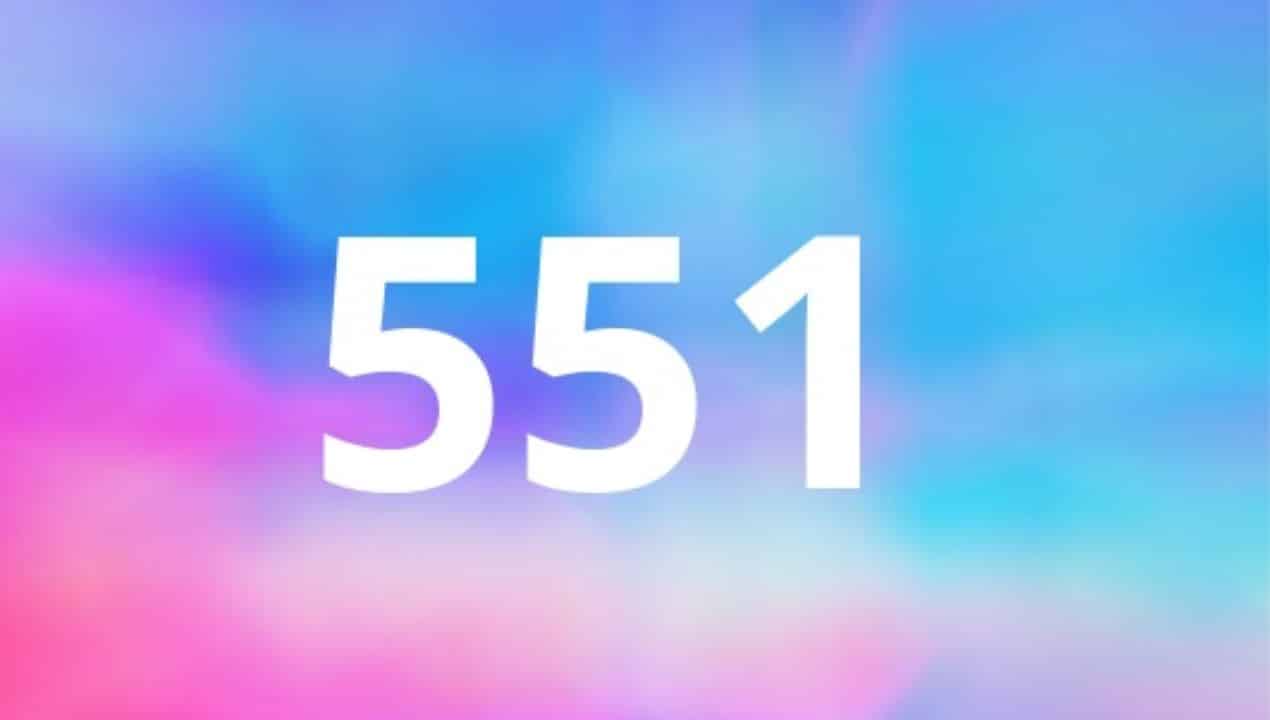 551 Angel Number