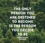 The only person you 